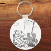 Bovengrondse kraanexploitant sleutelhanger (Voorkant)