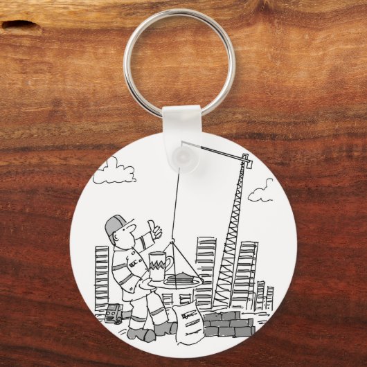 Bovengrondse kraanexploitant sleutelhanger (Voorkant)