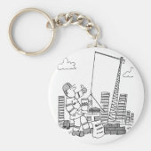 Bovengrondse kraanexploitant sleutelhanger (Voorkant)