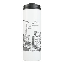 Bovengrondse kraanexploitant thermosbeker