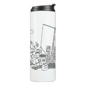 Bovengrondse kraanexploitant thermosbeker (Gedraaid links)