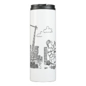 Bovengrondse kraanexploitant thermosbeker (Achterkant)