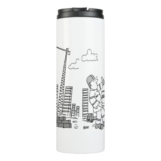 Bovengrondse kraanexploitant thermosbeker (Achterkant)