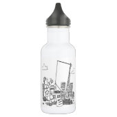 Bovengrondse kraanexploitant waterfles (Links)