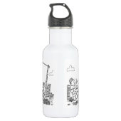 Bovengrondse kraanexploitant waterfles (Achterkant)