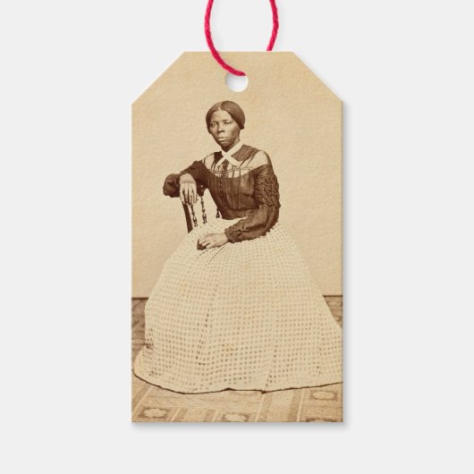 Bovengrondse spoorweg Harriet Tubman Cadeaulabel (Voorkant)