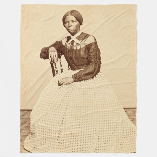 Bovengrondse spoorweg Harriet Tubman Fleece Deken (Voorkant)