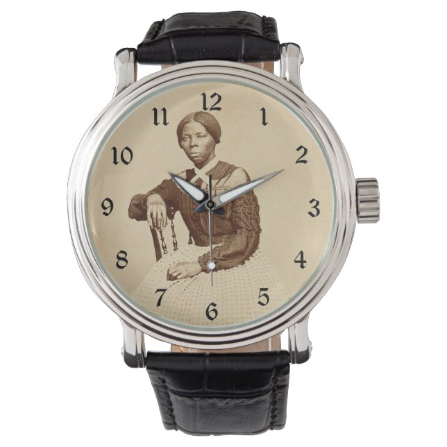 Bovengrondse spoorweg Harriet Tubman Horloge (Voorkant)