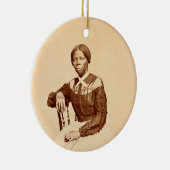 Bovengrondse spoorweg Harriet Tubman Keramisch Ornament (Rechts)