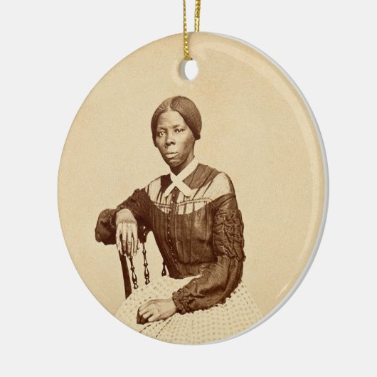Bovengrondse spoorweg Harriet Tubman Keramisch Ornament (Links)