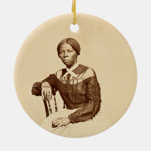 Bovengrondse spoorweg Harriet Tubman Keramisch Ornament (Achterkant)