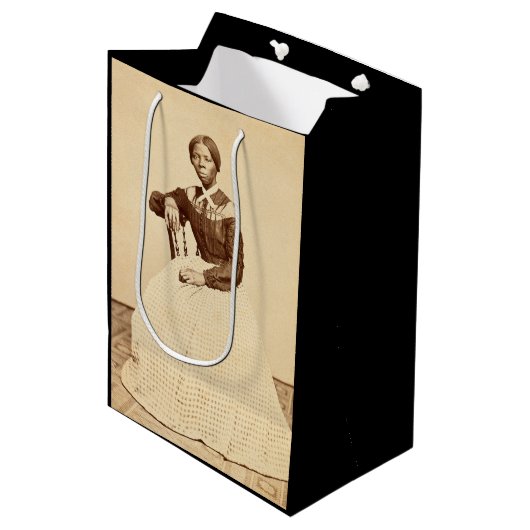 Bovengrondse spoorweg Harriet Tubman Medium Cadeauzakje (Voorkant Gekanteld)
