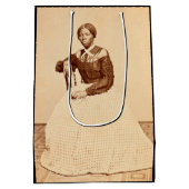 Bovengrondse spoorweg Harriet Tubman Medium Cadeauzakje (Achterkant)