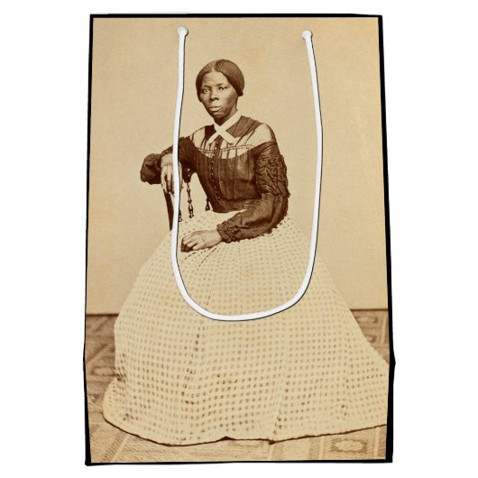Bovengrondse spoorweg Harriet Tubman Medium Cadeauzakje (Achterkant)
