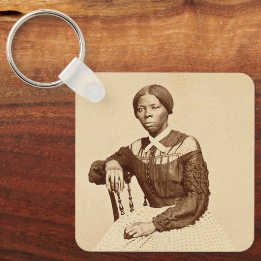 Bovengrondse spoorweg Harriet Tubman Sleutelhanger (Voorkant)