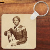 Bovengrondse spoorweg Harriet Tubman Sleutelhanger (Achterkant)
