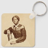 Bovengrondse spoorweg Harriet Tubman Sleutelhanger (Achterkant)