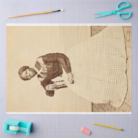 Bovengrondse spoorweg Harriet Tubman Tissuepapier (Craft)