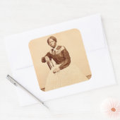 Bovengrondse spoorweg Harriet Tubman Vierkante Sticker (Envelop)