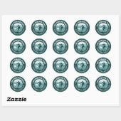 Bovengrondse spoorwijdte ronde sticker (Vel)