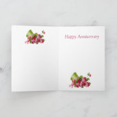 Bovenhoed en bloemetjes, Happy 25th Jubileum Kaart (Binnen)