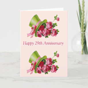 Bovenhoed en bloemetjes, Happy 29th Jubileum Kaart