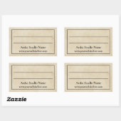 Bovenkant achterzijde van sticker van label voor k (Vel)