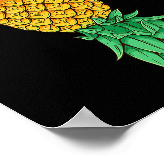 Bovenkant ananas naar beneden voor Shenanigans Fun Poster (Hoek)