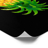 Bovenkant ananas poster (Hoek)