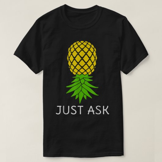 Bovenkant ananas Shirt dat Zwinger deelt (Design voorkant)