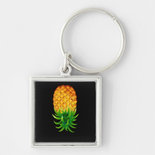 Bovenkant ananas sleutelhanger (Voorkant)