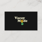 Bovenkant ananas Vacay Mode Vacation Funny Sw Visitekaartje (Voorkant)