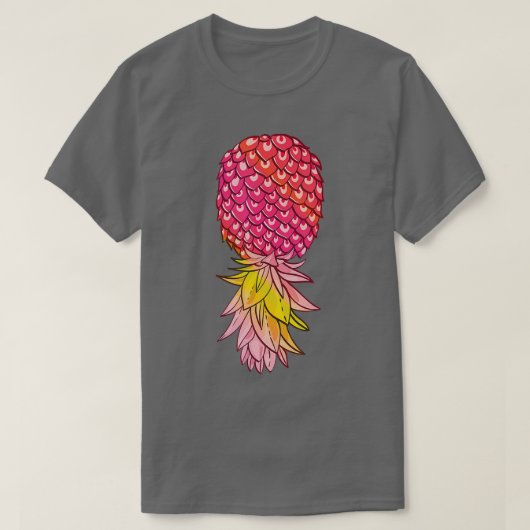 Bovenkant ananas — zomerfruitboom t-shirt (Design voorkant)
