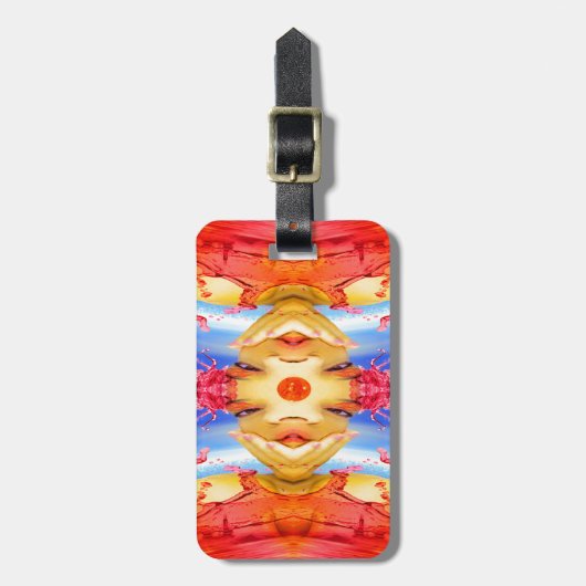 Bovenkant draaien bagagelabel (Voorkant verticaal)