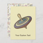 Bovenkant draaien briefkaart (Voorkant / Achterkant)