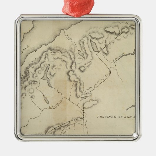 Bovenkant en Neder-Canada Metalen Ornament (Voorkant)