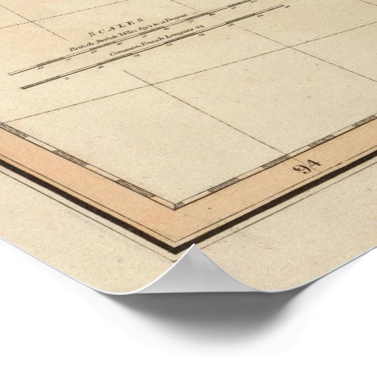 Bovenkant en onderste Canada Poster (Hoek)