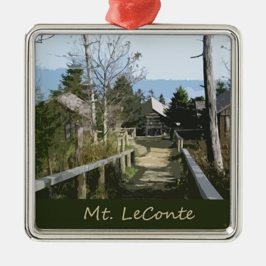 Bovenkant foto van Mt LeConte Metalen Ornament (Voorkant)