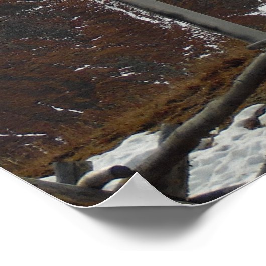 Bovenkant gebergte met Poster van de Natuur van de (Hoek)