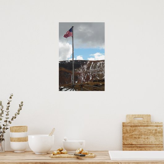 Bovenkant gebergte met Poster van de Natuur van de (Keuken)