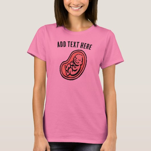 Bovenkant moederschap t-shirt (Voorkant)