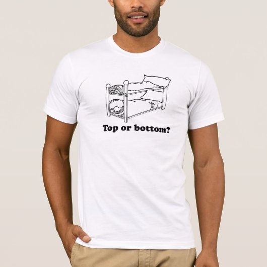 Bovenkant of onderkant t-shirt (Voorkant)