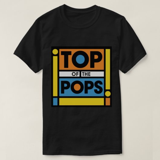 Bovenkant Pop -  Klassieke T-shirt (Design voorkant)
