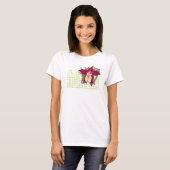 Bovenkant rode orchidee zeeprietriem t-shirt (Voorkant volledig)