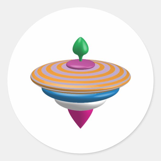 Bovenkant Ronde Sticker (Voorkant)