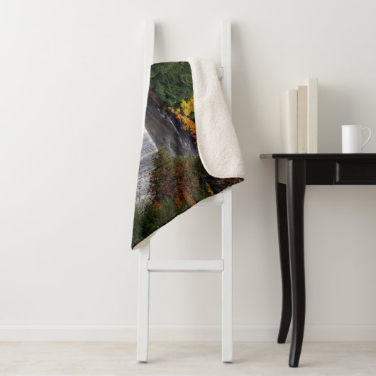 Bovenkant Tahquamenon Herfsten sherpa blanket Sherpa Deken (In situ)