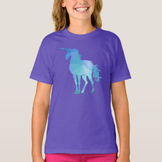 Bovenkant van de Eenhoorn van het meisje de T-shirt