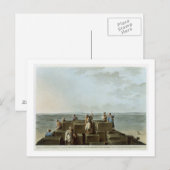 Bovenkant van de eerste piramide van Gizah, bord 4 Briefkaart (Voorkant / Achterkant)