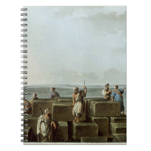 Bovenkant van de eerste piramide van Gizah, bord 4 Notitieboek