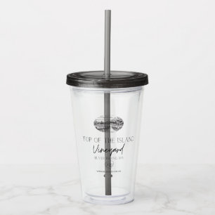 Bovenkant van de eilandwinnares Acrylknollen Acryl Drinkbeker